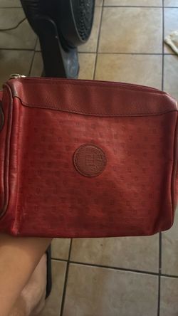 fendi satchel (redleather) GOOD CONDITION