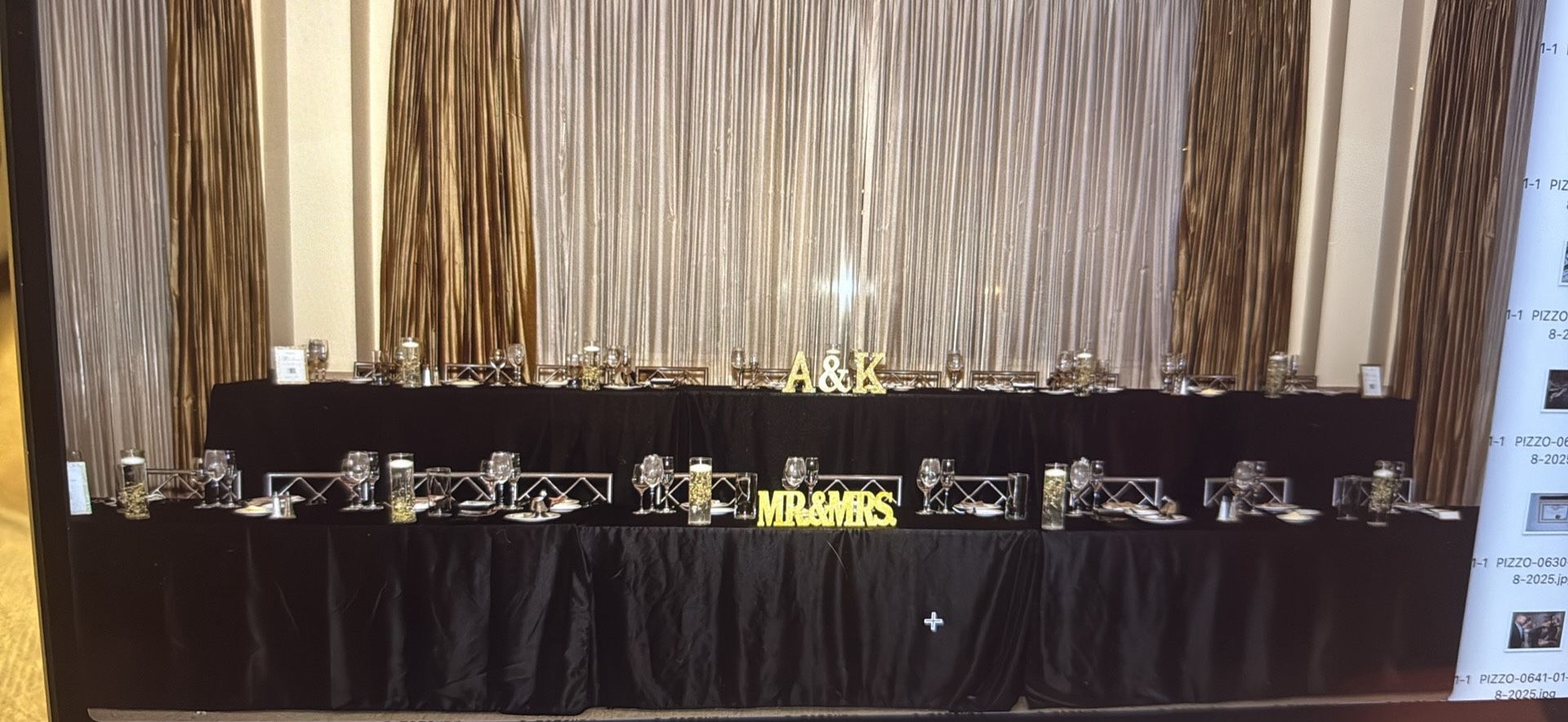 Wedding Black Table Cloths