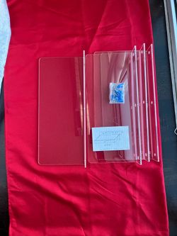 Clear Acrylic Shelves For Any Room Walls Display Shelves 21”Wx9”Dx3”H Waterproof 2 Pack Of 2  $17 Each Shelf In