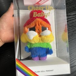 NEW Pop Mart Cry Baby Cheer Up, Baby Series Plush Doll Pride Rainbow