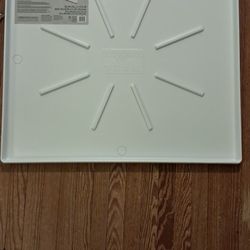 Washing Machine Drain Pan With Optional Drain Pipe
