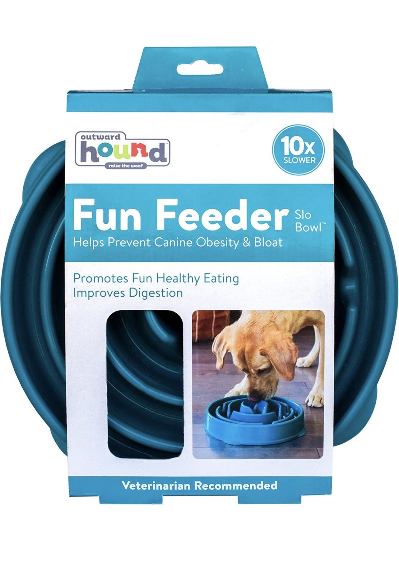 Outward Hound Fun Feeder Bowl Large