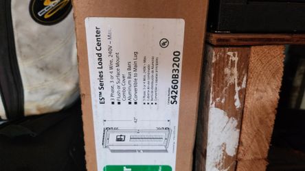 Siemens panel 3phase 200 amps snap on breakers