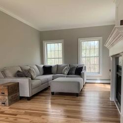 Brand new In Stock Hallenberg Fog LAF Sectional / couch /Living room set