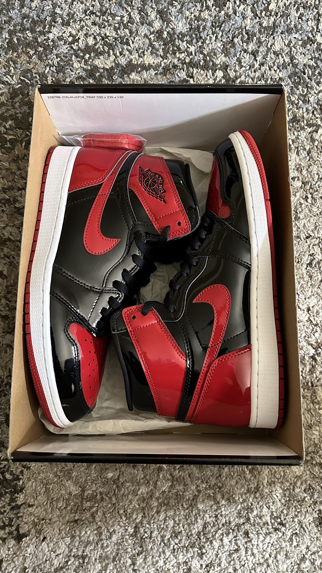 JORDAN 1 ‘PATENT BRED’
