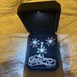 Silver Sun And Moon Set