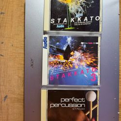 3 EINE AUDIO CD PERFECT PERCUSSSION/STAKKATO 1 & 3 West Germany NM