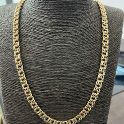 10k Gold SOLID chino Link Chain 24inch, 7MM For A Good Price!!