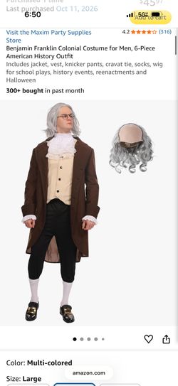 Benjamin Franklin Halloween Costumes