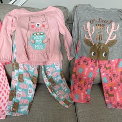 Girls Size 5t Pajama Lot 