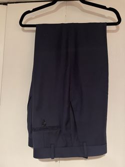 Kenneth Cole Mens Navy Pants 38x32 