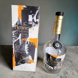 Hennessy & NAS 50 Years Of Hip Hop Empty Bottle Limited Edition Collectible