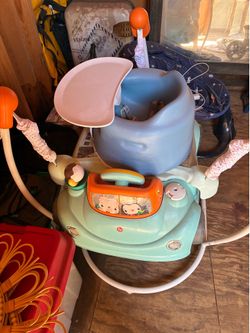 Jumper, bumbo seat, baby swing