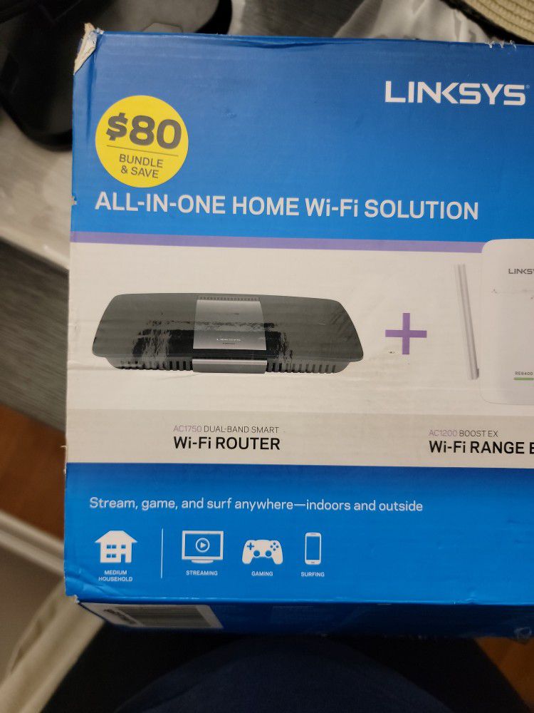 Linksys  Wifi Router W/ Range Extender