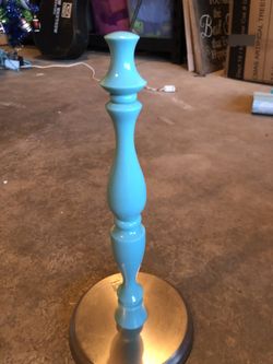 Teal blue paper towel holder