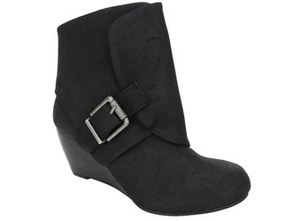 American Rag Coreene Black Wedge Booties - Size 8m