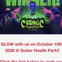 Comic Glow In The Dark Baseball Tickets