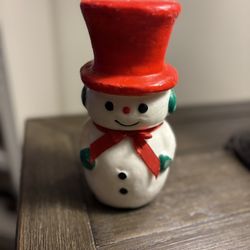 Snowman Candle