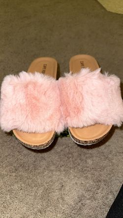 Furry Pink Slides