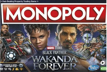 MONOPOLY BLACK PANTHER WAKANDA FOREVER