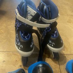 Inline Skates for Kids Girls and Boys, 4 Sizes Adjustable Roller Skates Blades with Full Light Up Wheels for Women Men, Durable Outer Shell, Roller Sk