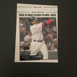 08 Topps  Manny Ramirez - Back to Back to Back to Back Jacks #YR22