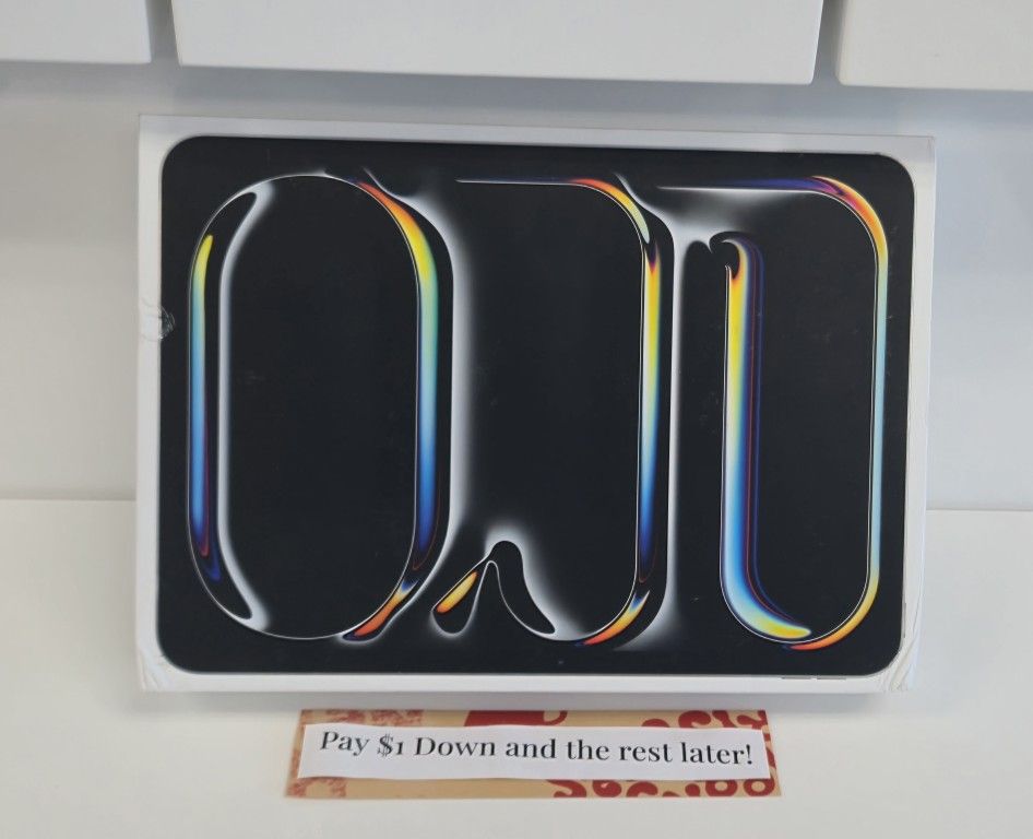 Apple IPad Pro 11 Inch OLED M4 Chip Tablet New - Pay $1 To Take It Home Today and pay the rest later.