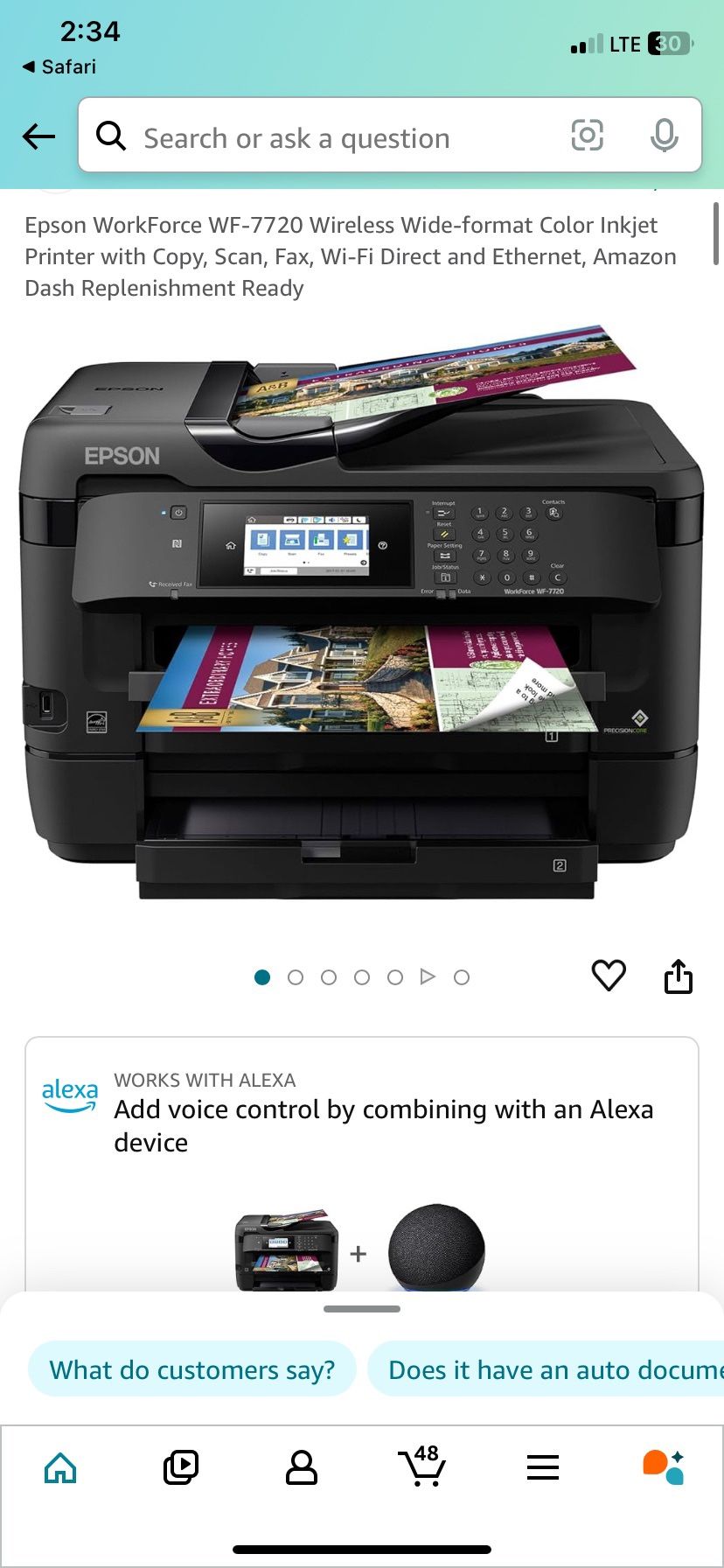 Epson WF -7720 Printer