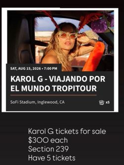KAROL G TICKETS