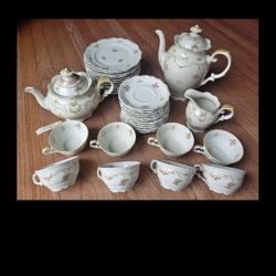 Rare Vintage Set 34 Bavaria Schumann Pure China Teaset