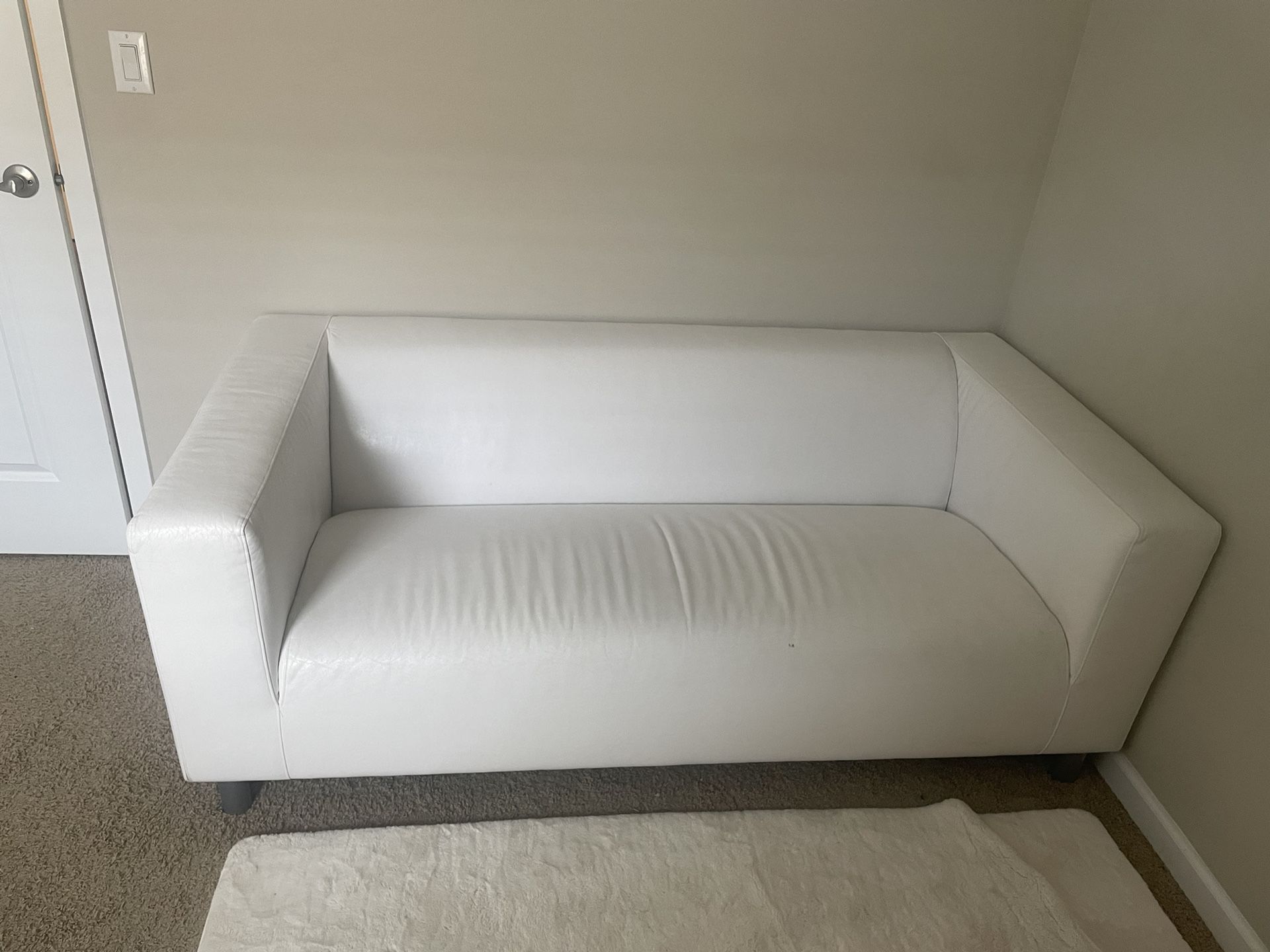 White KLIPPAN Loveseat
