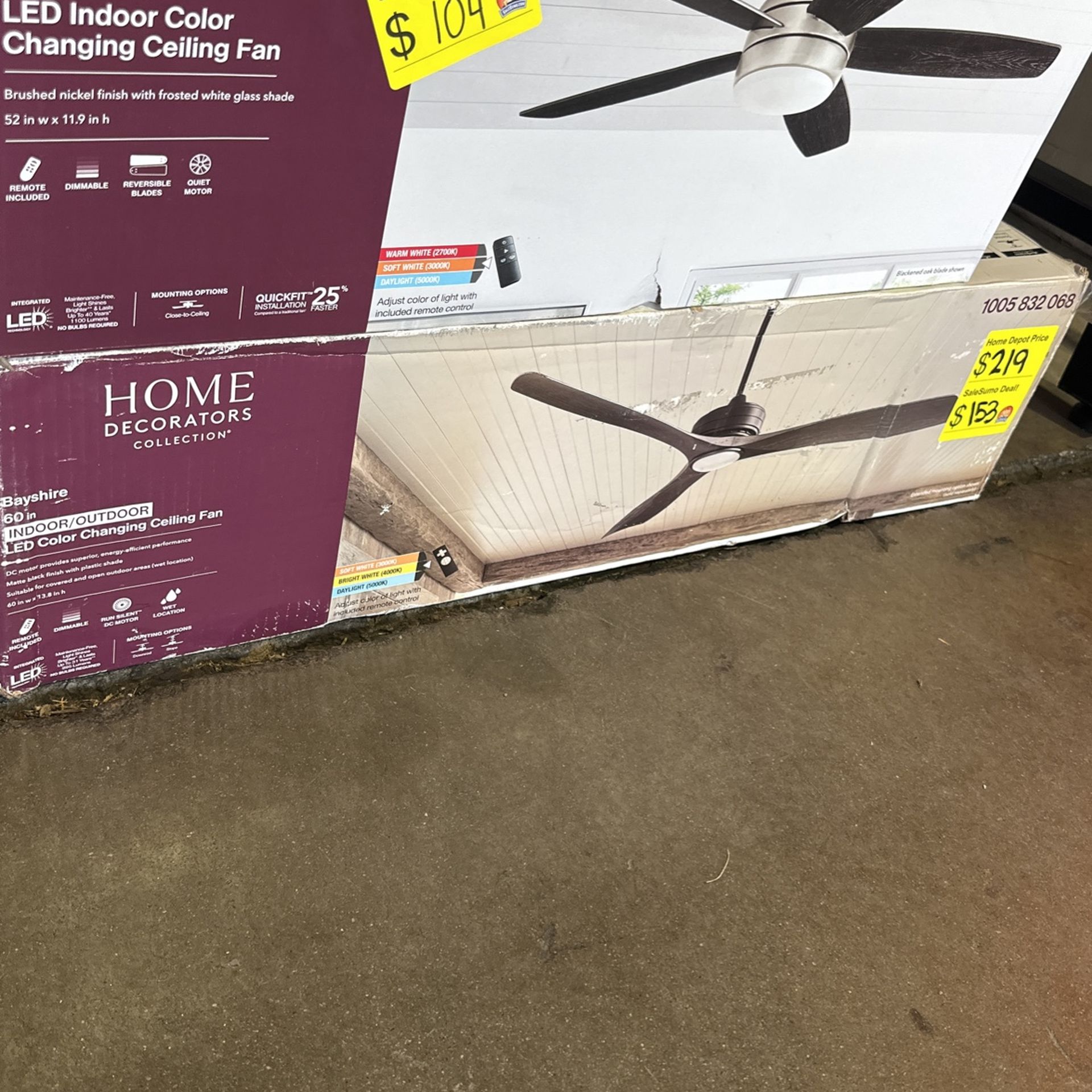 Home Decorators Bayshire 60 Inch Ceiling Fan