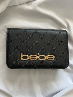 Bebe Black Monogram Wallet