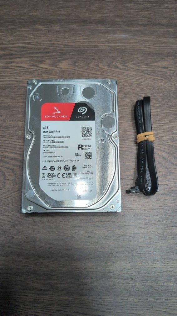 Seagate Ironwolf Pro 8TB HDD - Like New Condition