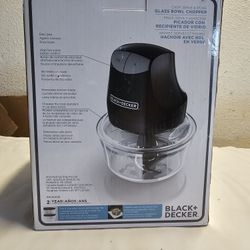BLACK + DECKER Glass Bowl Chopper EHC3002B Corded Electric Food Processor New