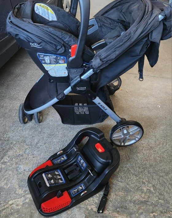 Britax Stroller, Car Seat, Base For Auto