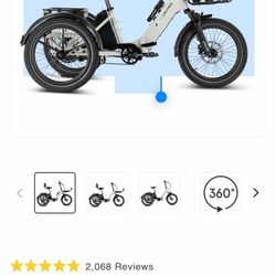 Foldable electric tricycle