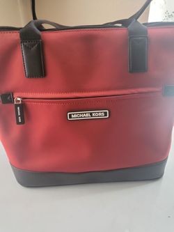 Michael Kors Red Nylon Tote Bag