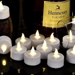 45 PACK Flameless Votive tea Candles Flickering 