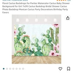 Cactus Backdrop