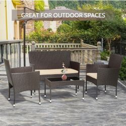 Patio Set 4pc..BRAND NEW..FREE DELIVERY 