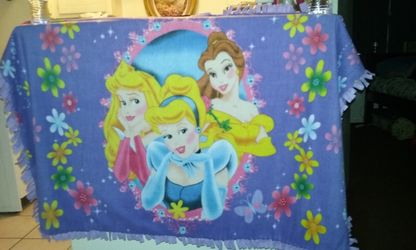 Cobija de las princesas echa a mano $20 precio firme
