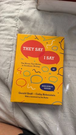 They say I say