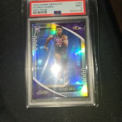 2020 panini absolute spectrum, Patrick Queen rookie 