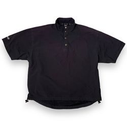 Ping Golf Black Short Sleeve Pullover Windbreaker Jacket Men’s Size Large 