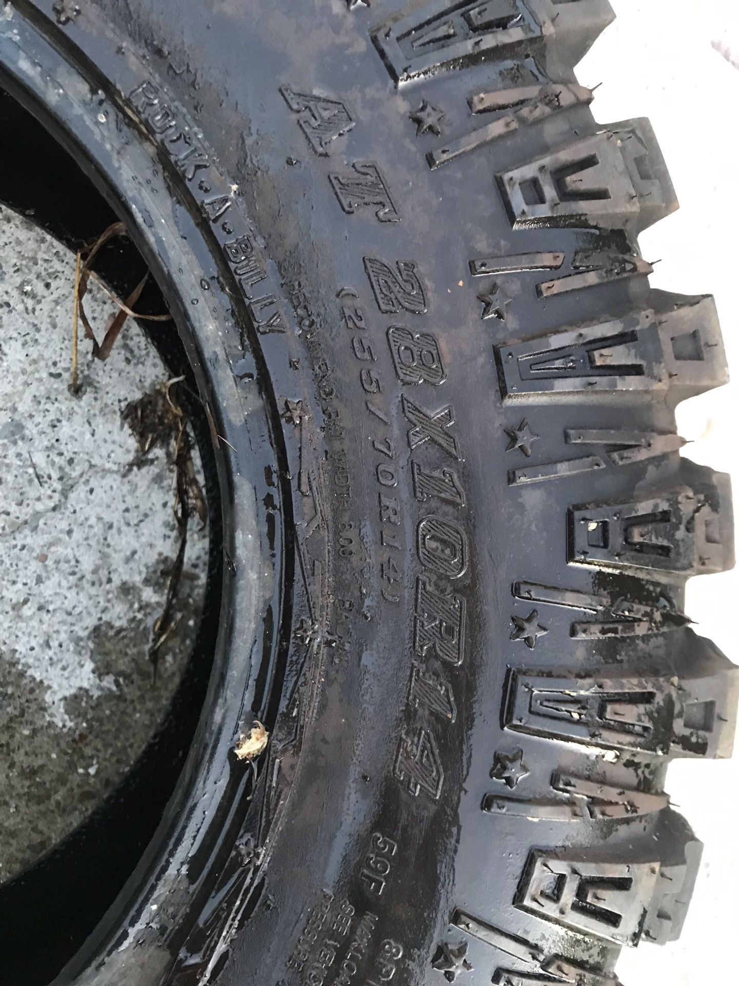 Tire for Rt racing car at 28x1OR14