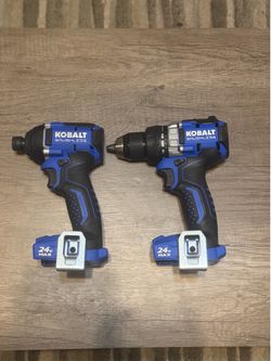 Kobalt 24V MAX Brushless Drill & Impact Driver Set – Brand New (Tool Only)