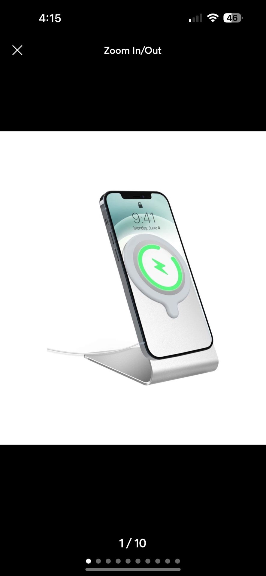 Phone Stand for Magsafe Charger Aluminum Charging Dock Holder