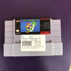 Super Mario World SNES Cartridge 