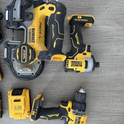 NEW CONDITION DE WALT 20V BAND SAW - DRILL- IMPACT